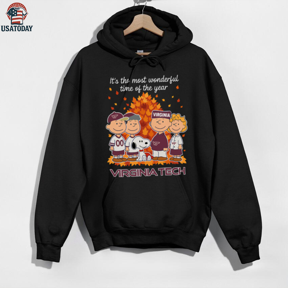 Virginia Tech Hokies x Peanuts Fall T Shirt It’s the Most Wonderful Time of the Year Virginia Tech Hokies x Peanuts Fall T Shirt It’s the Most Wonderful Time of the Year