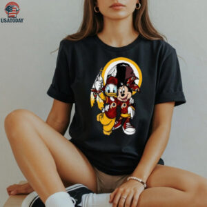 Washington Redskins Donald and Minnie Mouse T Shirt