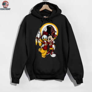 Washington Redskins Donald and Minnie Mouse T Shirt